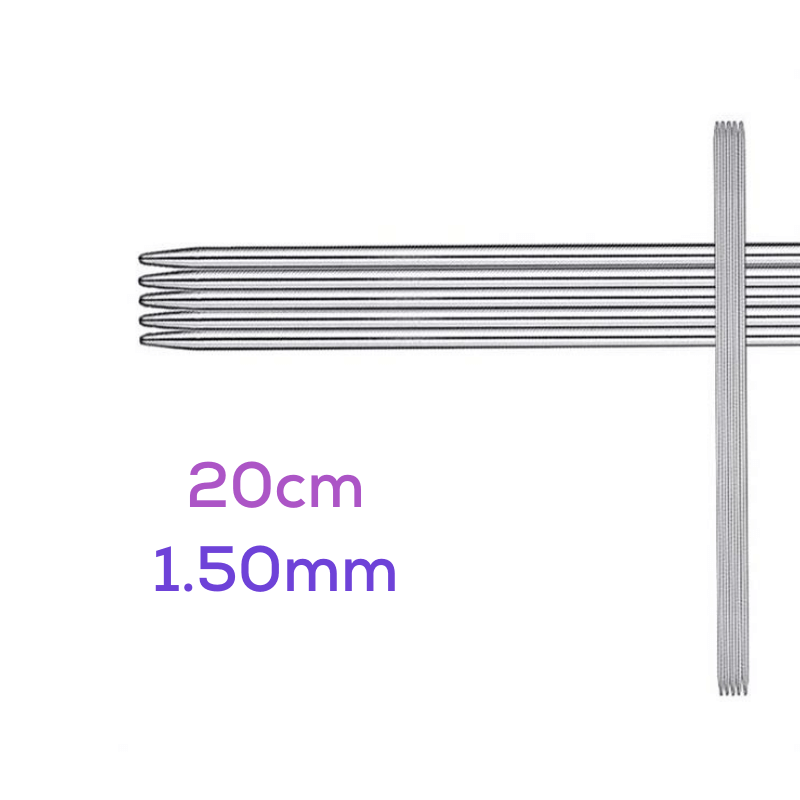 high-quality aluminium double-pointed needles for knitting