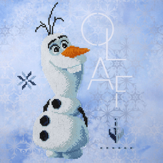 The Diamond Dotz Disney Frozen 11 Diamond Painting Kit Olaf comes with everything you need to finish the project. It's simple, quick, and enjoyable to do!