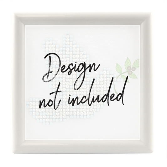 Complete your Diamond Dotz artworks with our White Frame with Mat Board. Dust, spills, and other variables that can impact the shimmer will be protected by diamond painting frames, extending the life of your artwork.