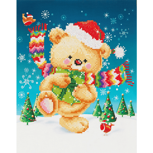 The Diamond Dotz Snow Dance Kit comes with everything you need to finish the project. It's simple, quick, and enjoyable to do!