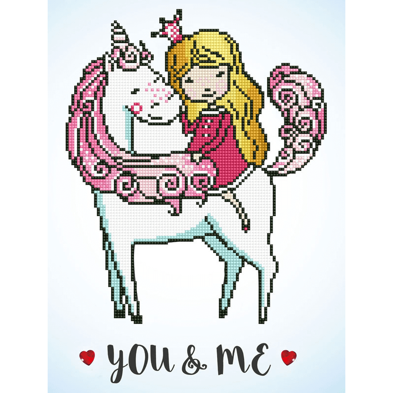 The Diamond Dotz You and Me Embroidery Facet Art Kit comes with everything you need to finish the project. It's simple, quick, and enjoyable to do!