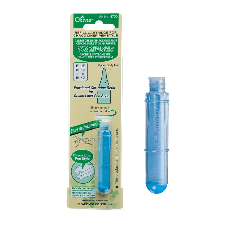 Clover Refill Cartridge for Chaco Liner Pen Style Powder can be refilled easily by simply exchanging the cartridge.