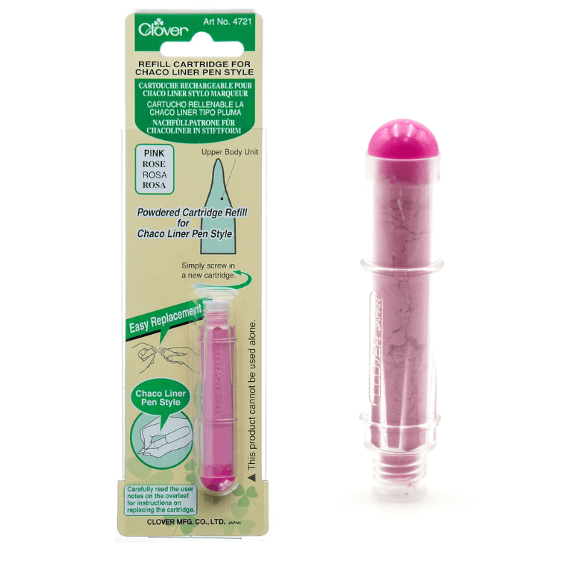Clover Refill Cartridge for Chaco Liner Pen Style Powder can be refilled easily by simply exchanging the cartridge.
