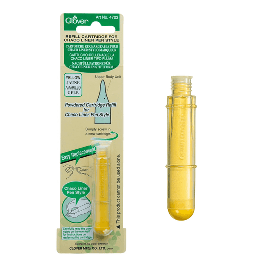 Clover Refill Cartridge for Chaco Liner Pen Style Powder can be refilled easily by simply exchanging the cartridge.