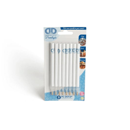Diamond DOTZ® 8 x STYLUS PACK Designed specifically for Diamond Dotting This Pack of 8 Styluses will have you Dip, Dot & Dazzling so easily with Friends & Family Great Value Pack!