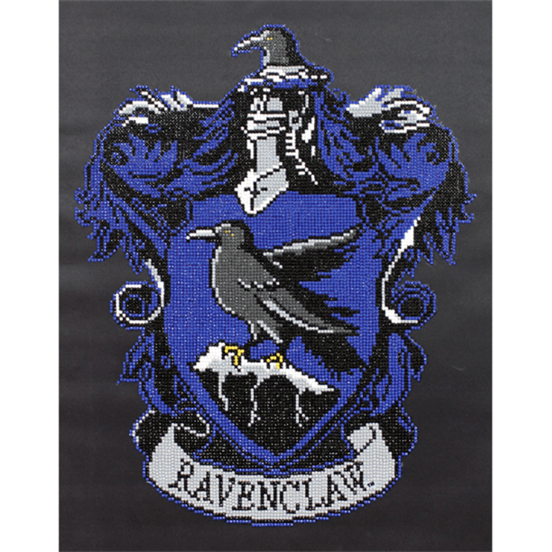 The Diamond Dotz Harry Potters Ravenclaw Crest Kit comes with everything you need to finish the project. It's simple, quick, and enjoyable to do!