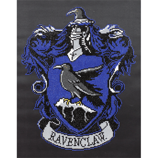 The Diamond Dotz Harry Potters Ravenclaw Crest Kit comes with everything you need to finish the project. It's simple, quick, and enjoyable to do!