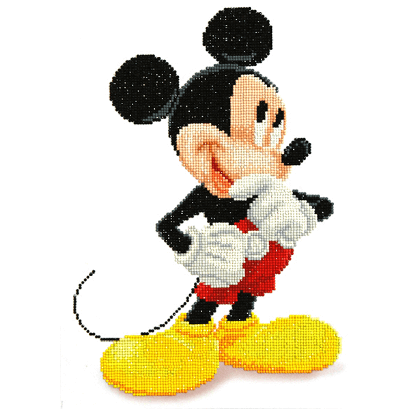 The Diamond Dotz Mickey Mouse and Friends Mickey Wonders Embroidery Facet Art Kit comes with everything you need to finish the project. It's simple, quick, and enjoyable to do!
