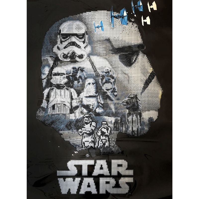 The Diamond Dotz Star Wars Storm Trooper 5D Embroidery Diamond Painting Art Kit.