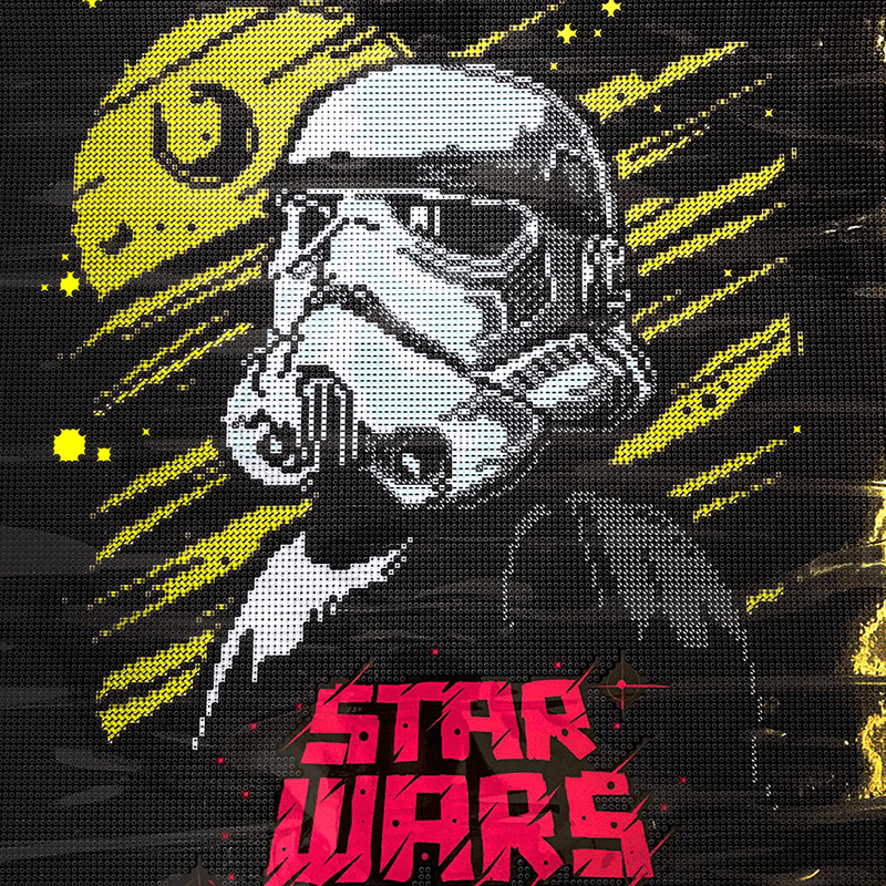 The Diamond Dotz Star Wars Trooper 5D Embroidery Diamond Painting Art Kit.
