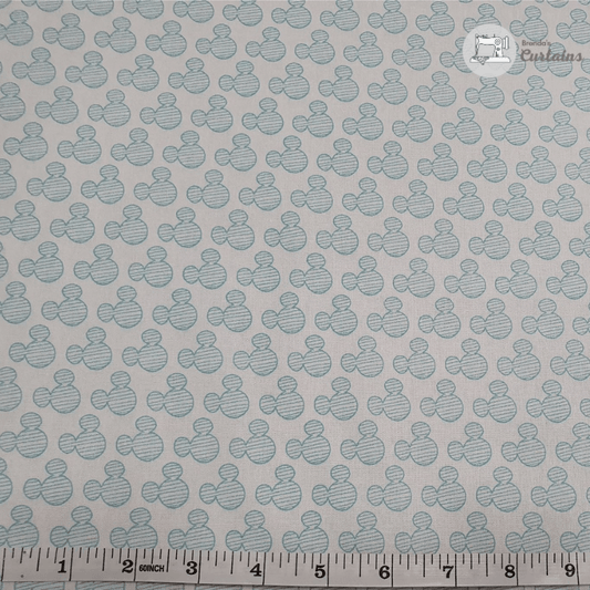 Eugene Textiles Mickey Mouse Fabric Silhouette Rain Water - It's ideal for quilting garments and decorations in the home. 100% Cotton in Mickey mouse style for making many things like clothing, cushions, etc.