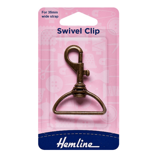 Strong metal construction with a spring-loaded catch. Rotating swivel clip attached to D-ring. Swivel clips attach to straps, ropes, and ribbons, among other things. They're frequently used to keep little items together, such as on a key ring.