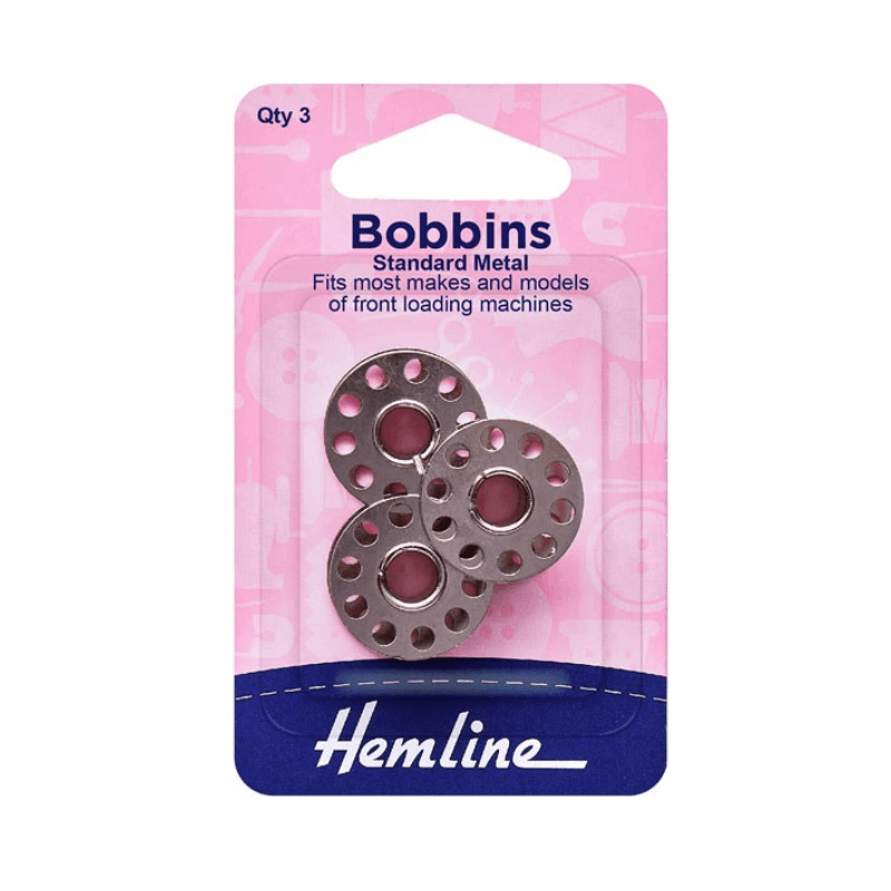 Hemline Bobbin Standard Metal Class 15k Universal - Fits most makes and models of front-loading machines.