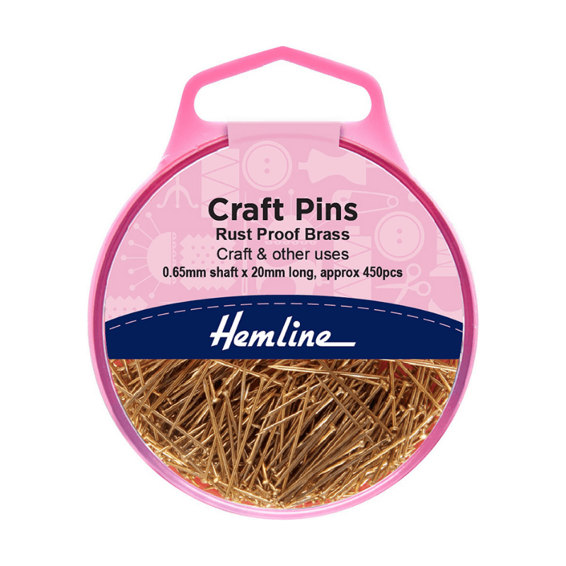 These Brass Craft Pins can be used for a variety of crafts.  These pins are rust-free and will be a valuable addition to your sewing kit.