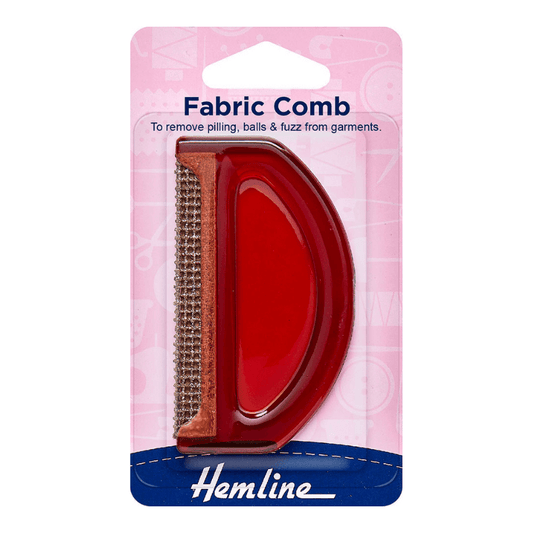 Hemline Fabric Comb  For jackets, coats and medium-heavy weight fabrics  Effortlessly removes pilling, bobbling, and fuzz from clothing.