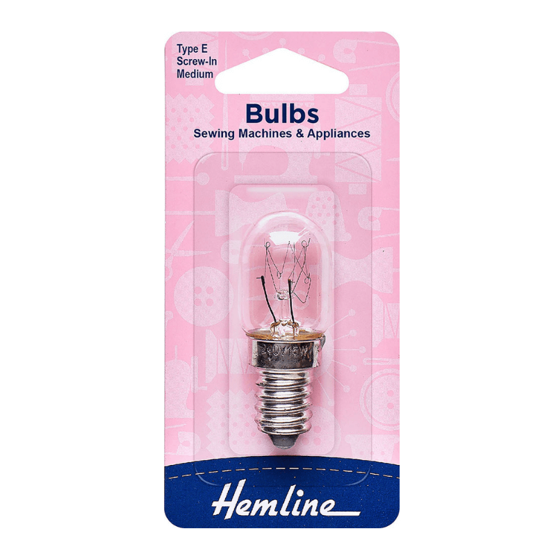 Our sewing bulb will provide efficient light to help you see your stitches properly in your sewing machine.  For Sewing Machines and Appliance  Suits Brother, Bernina (early models).