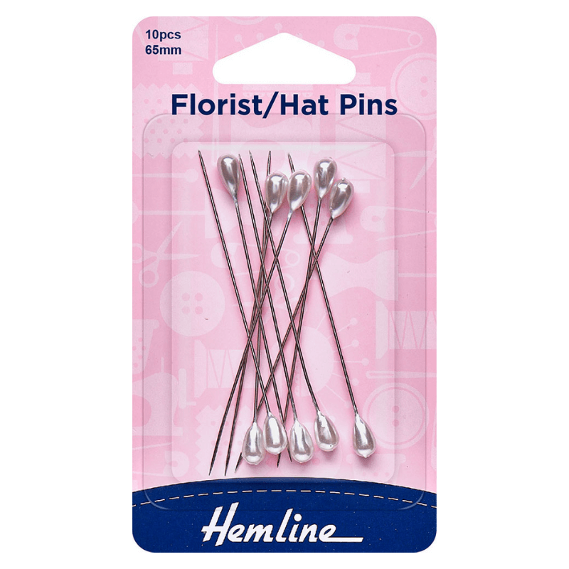 Whether you're making a stunning hat or a show-stopping floral arrangement, these lovely pins will add a decorative touch to your work. They're really easy to use and remove because of the pearl heads.  Long pins with coloured pearl heads have been particularly made.  It's used in millinery and flower arrangements.