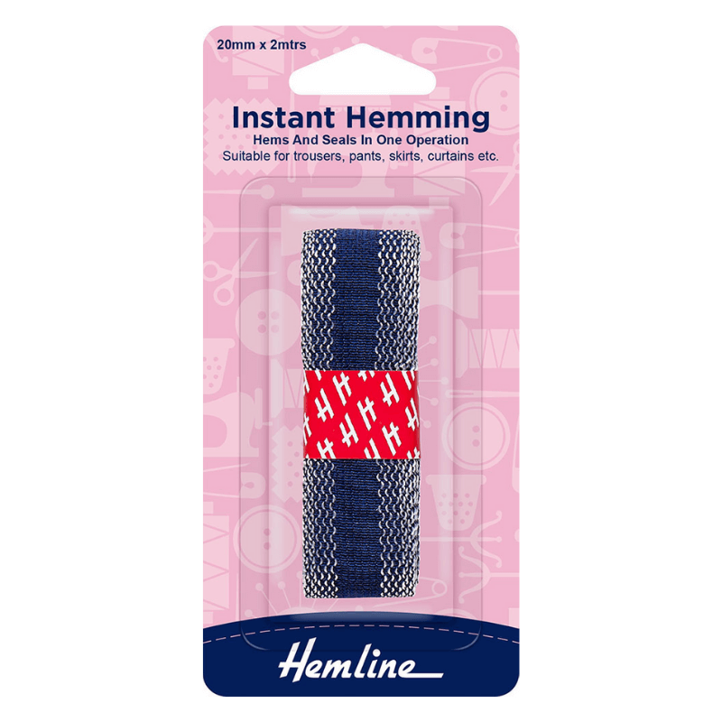 Hemlines' Instant Hemming Tape was created to assist cover and seal a hem's raw edge. On one side, this tape has adhesive threads and a strong bond with a natural feel. Ideal for clothing, fabric, and other items.