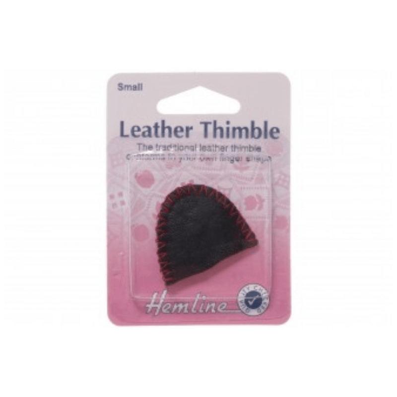 Hemline Leather Thimble is soft and easy to wear, according to the shape of your finger. Thumbs are protected by this thimble from sharp needles.