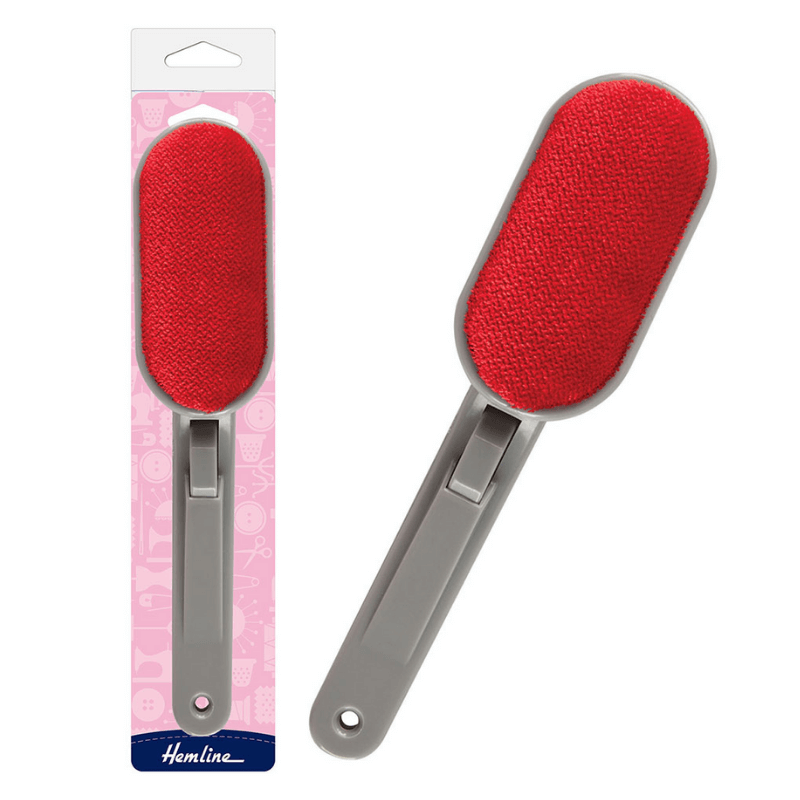 Hemline Lint Brush - Automatic Clothes Brush  With the press of a button, the brush rotates. Lint, grime, and hair are removed from clothing and furnishings.  Suitable for usage at home or in the office
