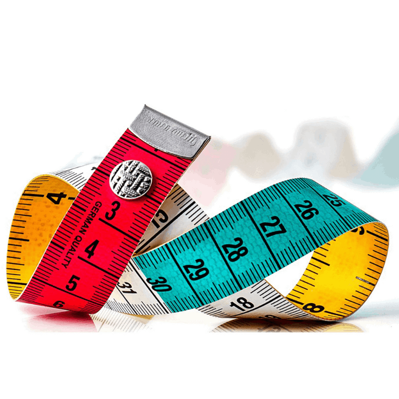 Bright Multi Colour 10cm segments are provided for quick and error-free measurements.  The tape measure is made of durable fibreglass and has heavy metal tips. Perfect for tailoring and all sewing/press making projects.