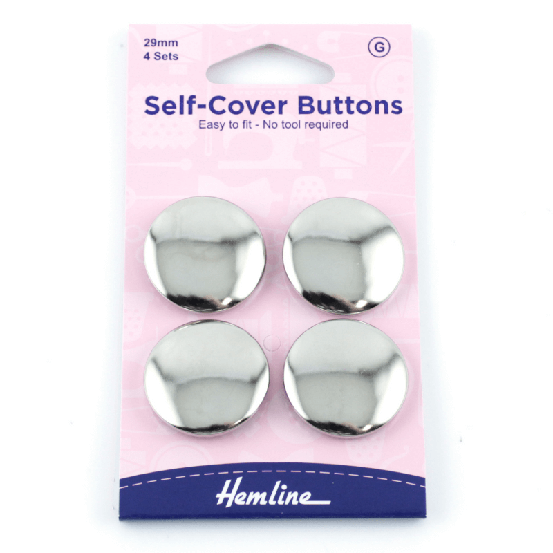 Hemline Self-Cover Buttons 29mm
