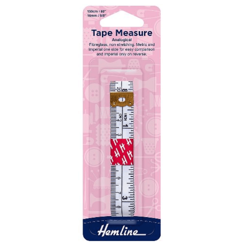 On one side of this analogical tape, metric and imperial measures are mixed for easy conversion.  Divided into 1/16" for total accuracy when measuring.  Easy to read large numbers