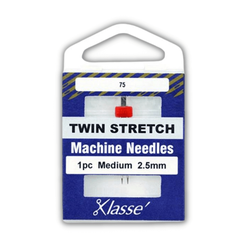 Twin needles are used for practical sewing and decorative sewing such as pintucks, seam finishes and topstitching