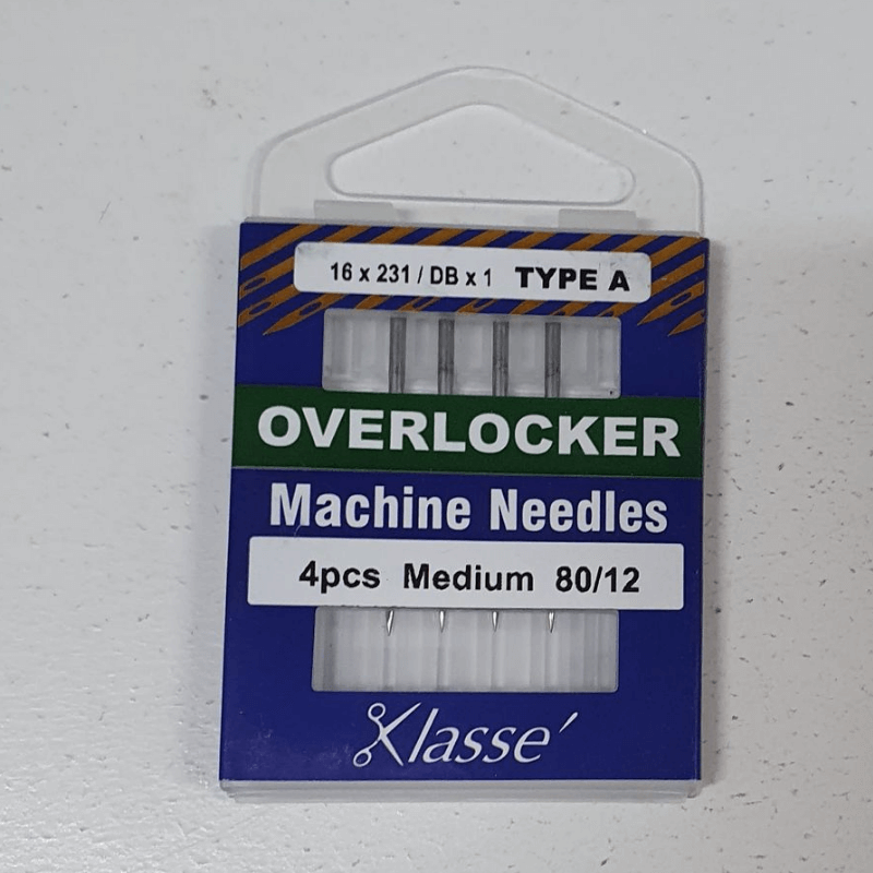 This needle is designed for overlock, cover, protection, and mock-safety stitches in electronic multi-purpose sergers.