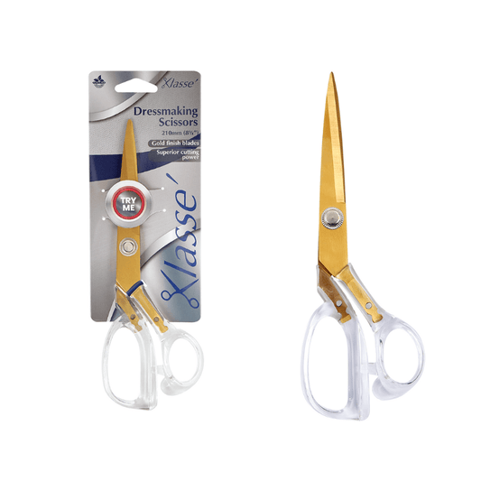 Klasse Scissors Dressmaking Scissors with quality stainless steel double ground blades that can cut up to 6 layers of fabric