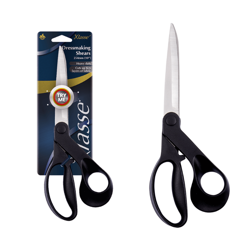 Klasse Scissors Dressmaking Shears with heavy duty double grounded blades that cuts up to 6 layers of fabric