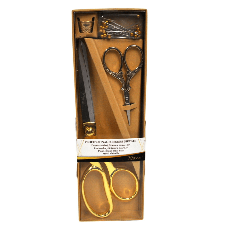 Klasse Professional Scissors Gift Set - premium scissors set makes the perfect gift set for a sewer.