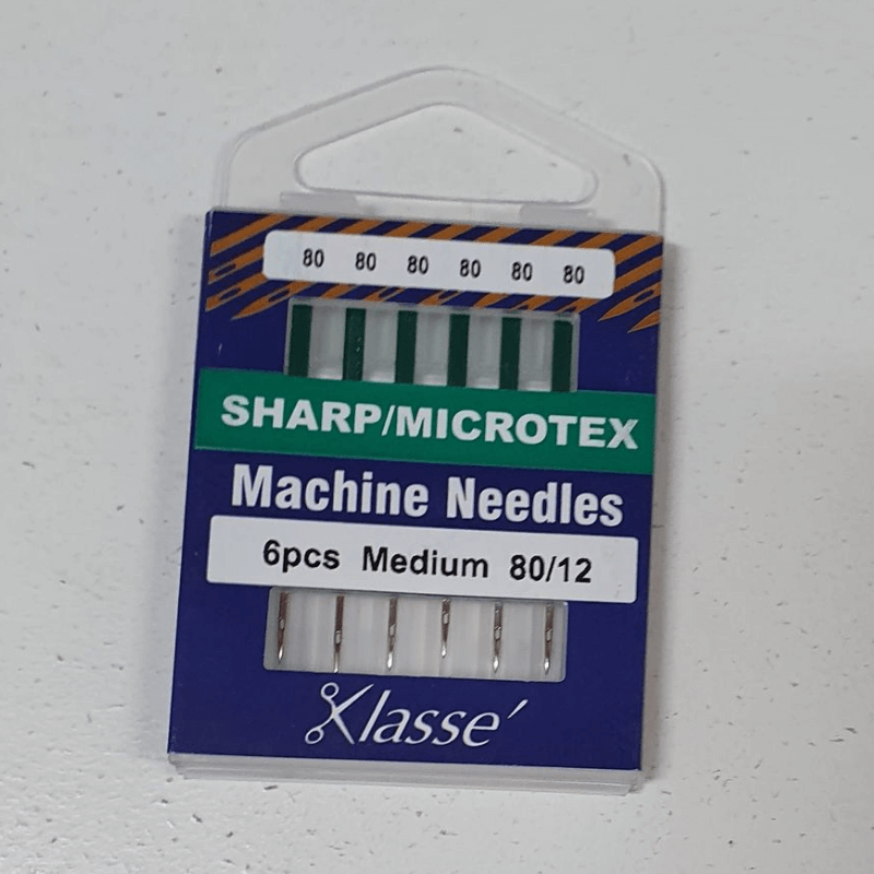 Klasse Sharp/Microtex Machine Needles Medium 80/12