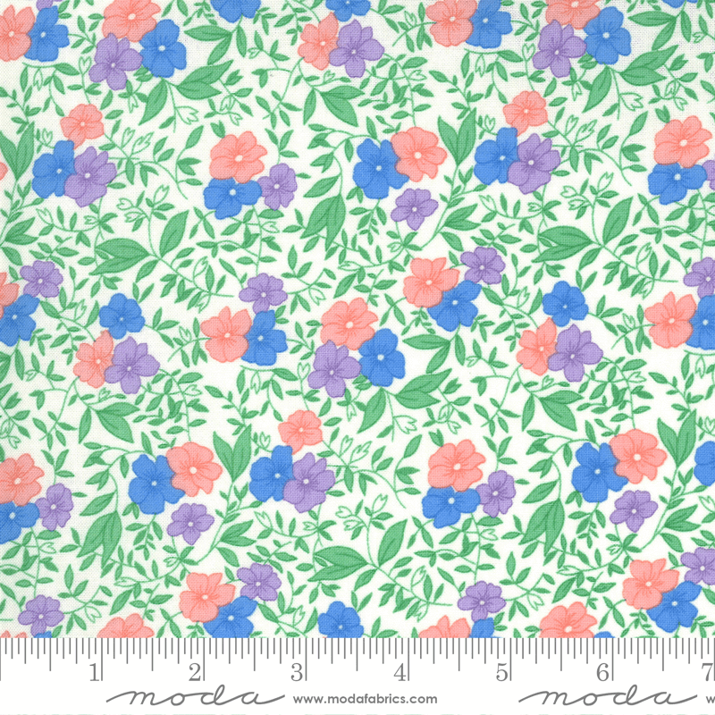 Moda Fabrics 30's Playtime Eggshell Friendly Blooms 33592-11