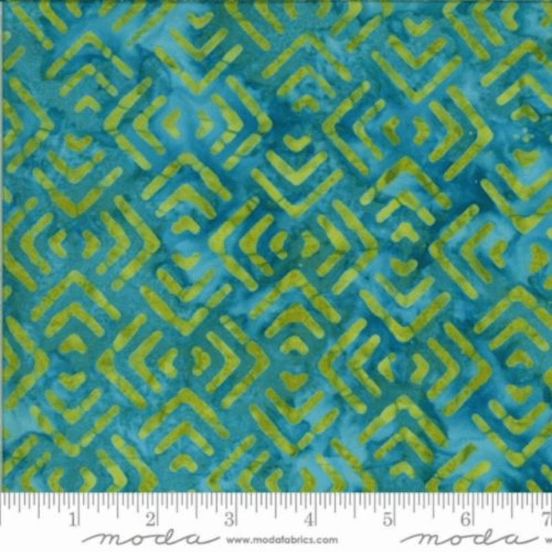 Moda Fabrics Confection Batiks Mint Pathway Yardage 27310-33