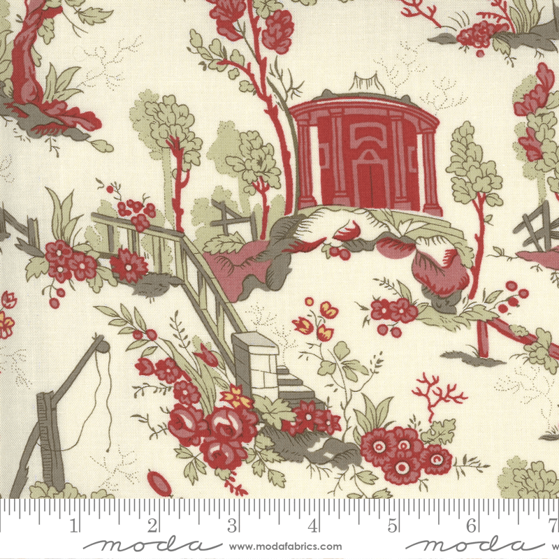 Moda Fabrics Jardin De Fleurs Pearl Champ De Mars 13890-15