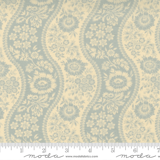 Moda Fabrics La Vie Boheme Ciel Blue Athenes Stripe 13901-15