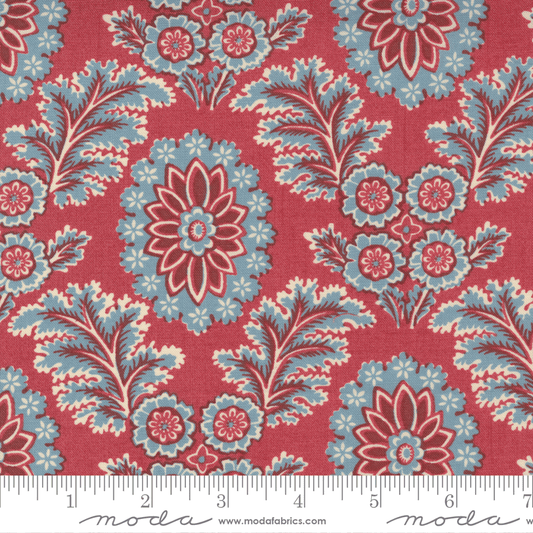 Moda Fabrics La Vie Boheme French Red Corsaire Floral 13902-11