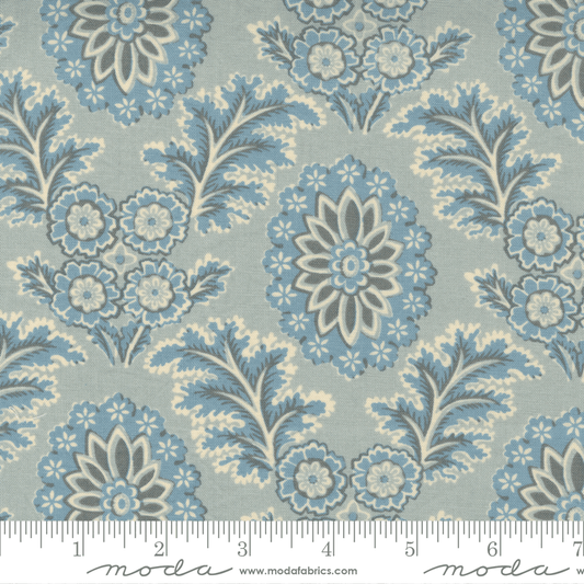 Moda Fabrics La Vie Boheme Ciel Blue Corsaire Floral 13902-16