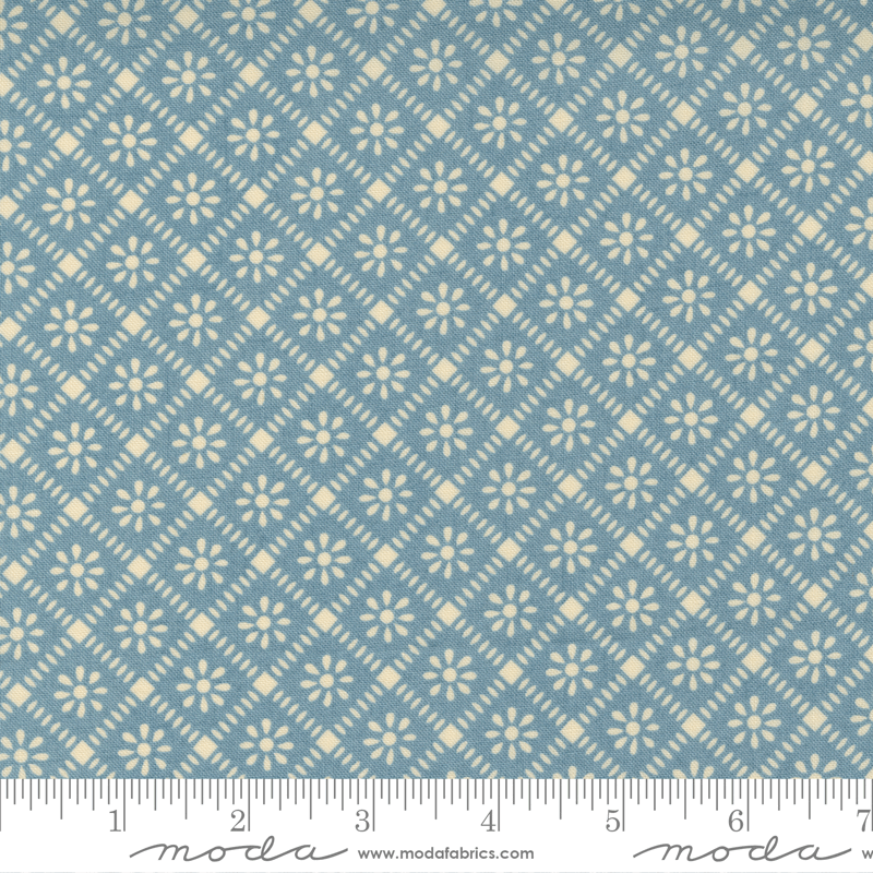 Moda Fabrics La Vie Boheme French Blue Moravia Check 13905-12