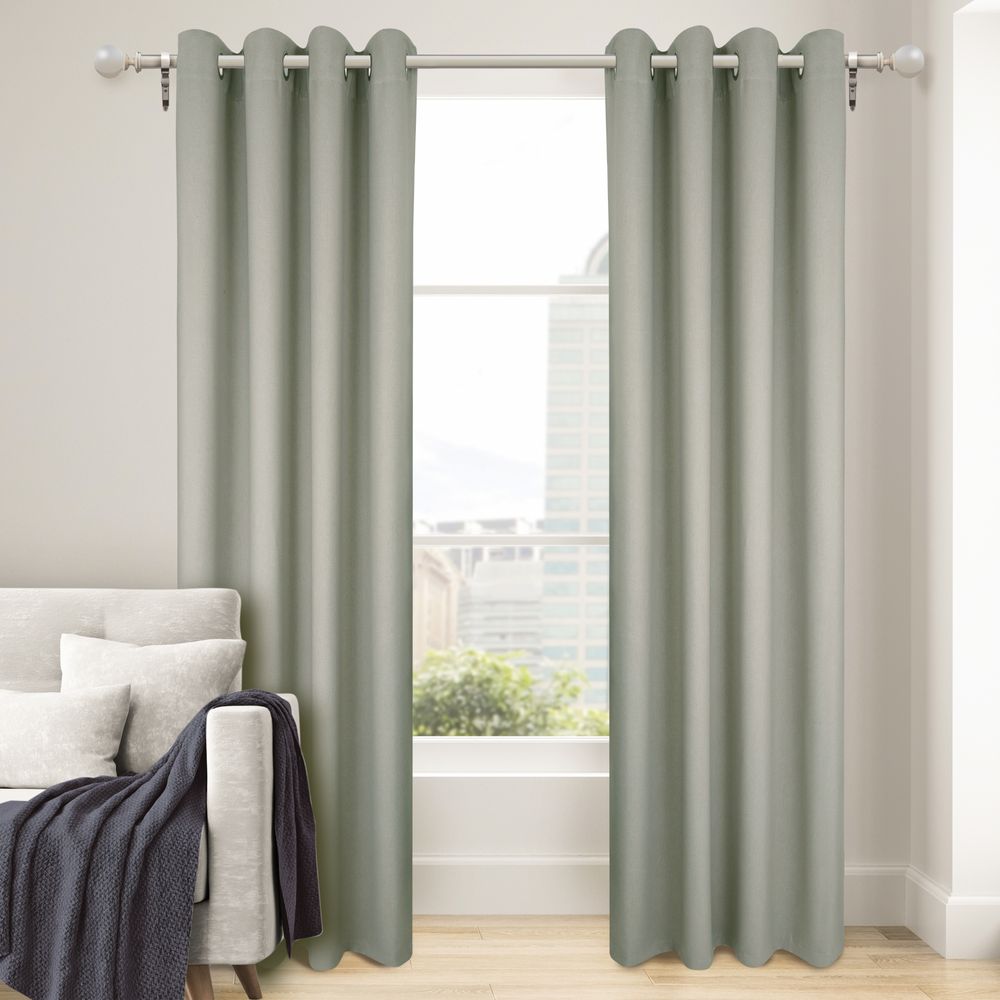 Nettex Bowen Ready-Made Curtains - Ring Top Sand