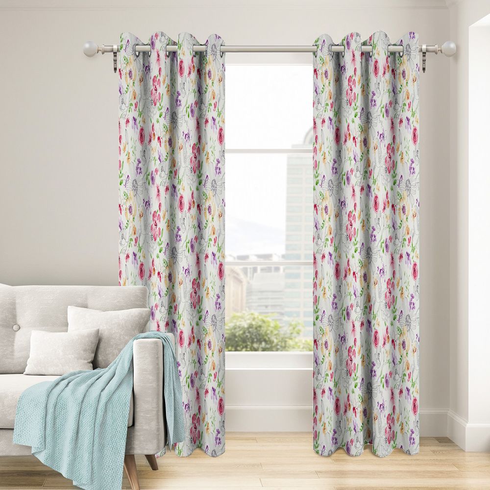 Nettex Glynis Ready-Made Curtains - Ring Top Berry