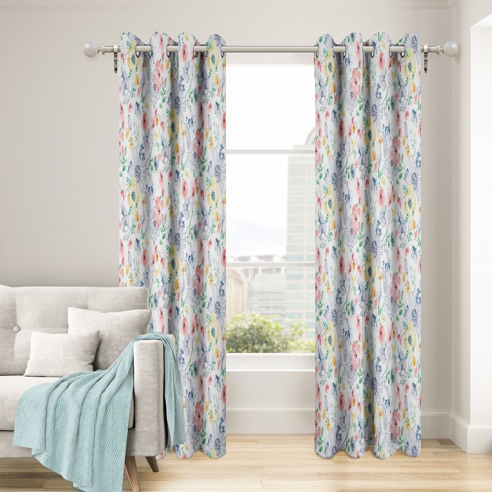 Nettex Glynis Ready-Made Curtains - Ring Top Blush