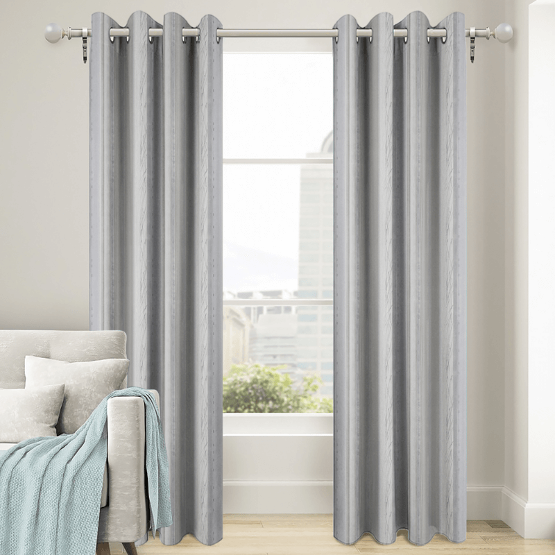 Nettex Roma printed triple weave ring Top Curtain (Beige) perfect addition to any bedroom, lounge, dining room, or other room in your home, and they feature a small fleck that adds interest to the block colour.