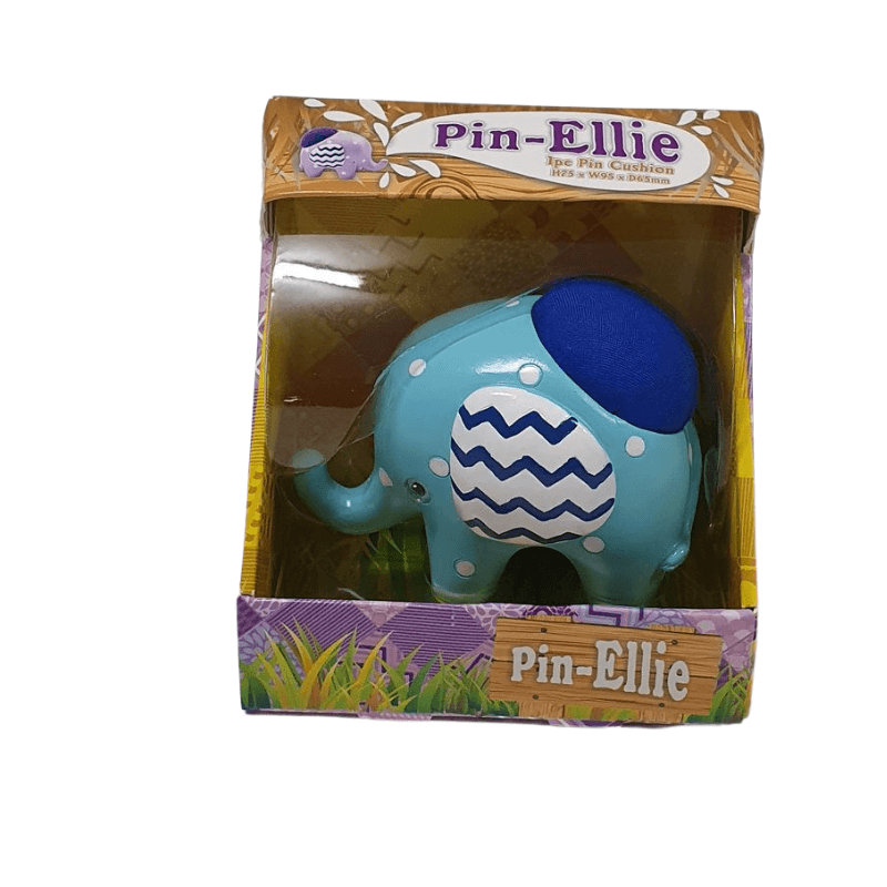 Pin Cushion Elephant Pin-Ellie  Bobo Blue Elephant will hold all your pins!