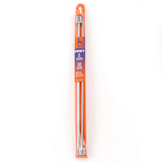 The Knobbed Knitting Needle, commonly known as the single-pointed knitting needle, is the most well-known of all knitting needles.  Straight knitting needles that taper to a point on one end and have a knob on the other to keep stitches from falling off. Knitting needles are always used in pairs when knitting.
