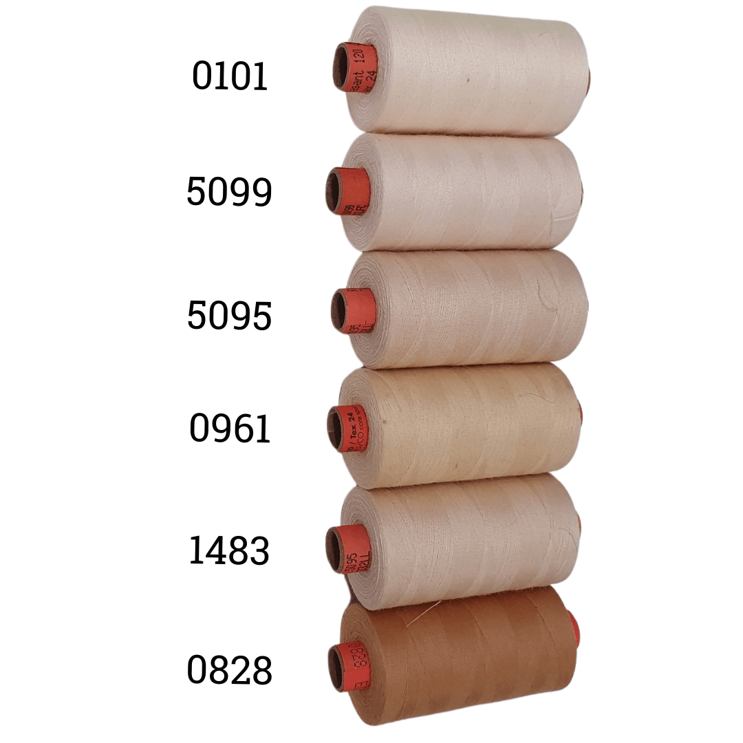 Rasant Thread 1000m A 50% Polyester 50% Cotton Colour Light Tawny, Light Peach, Dark Cream, Dark Beige