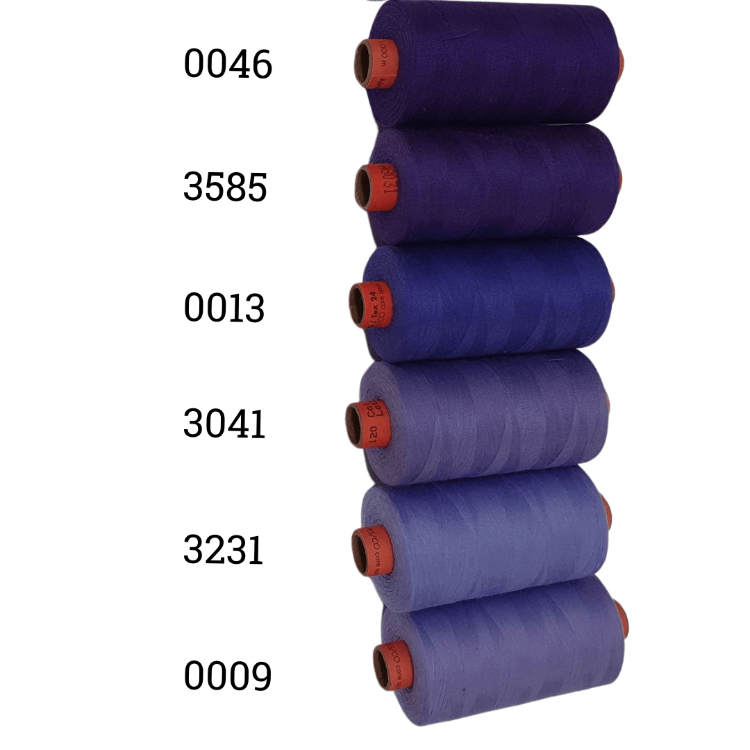 Rasant Thread 1000m B 50% Polyester 50% Cotton Colour Dark Violet, Purple, Violet Blue