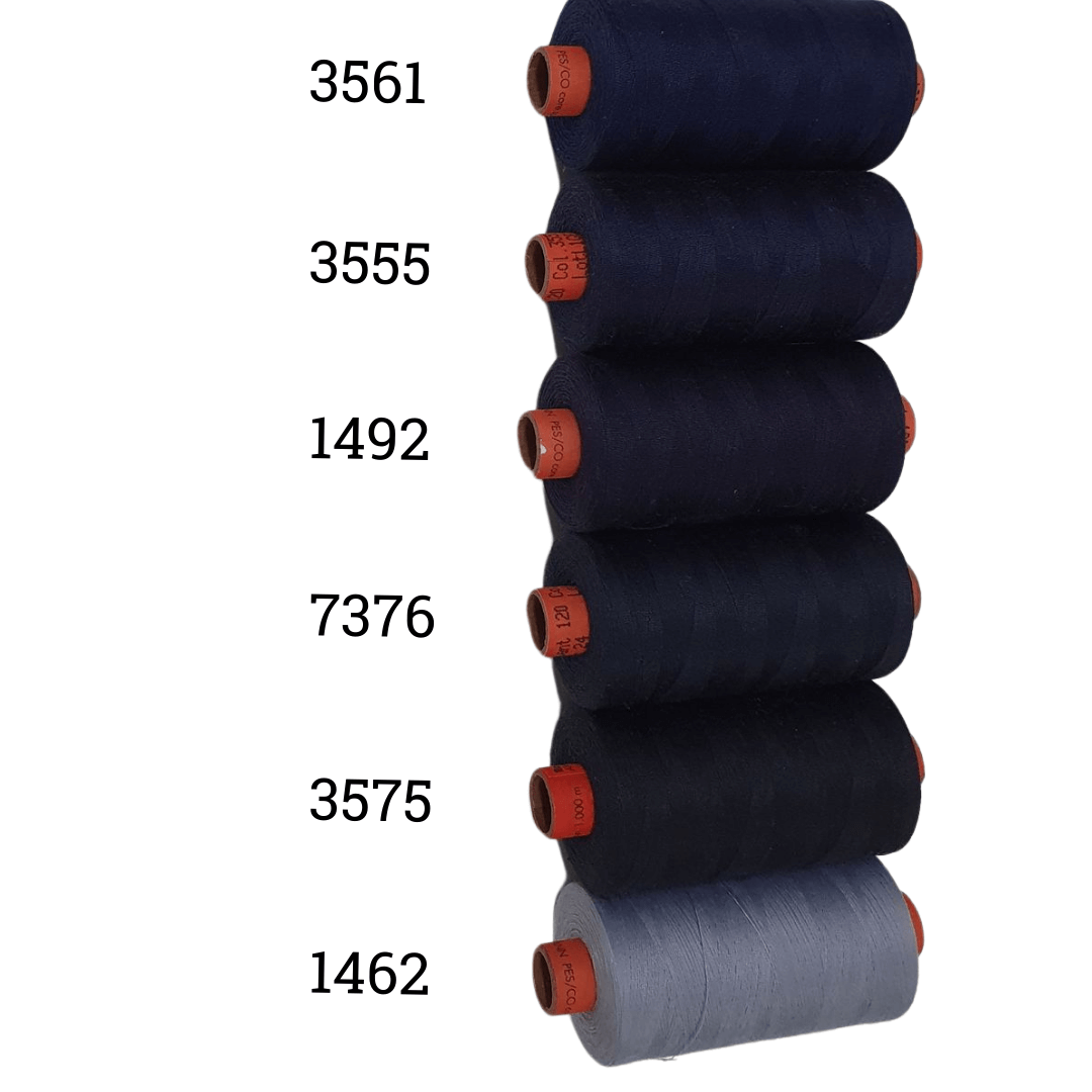 Rasant Thread 1000m B 50% Polyester 50% Cotton Colour Blue, Navy Blue, Midnight Blue