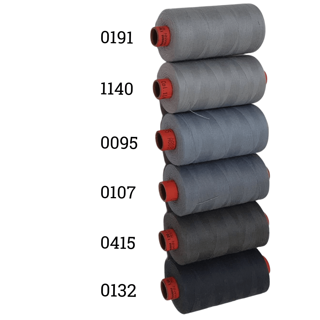 Rasant Thread 1000m B 50% Polyester 50% Cotton Colour Grey, Light Grey, Pearl Grey